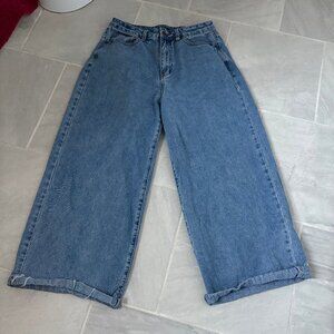 forever 21 wide leg los angeles jeans
